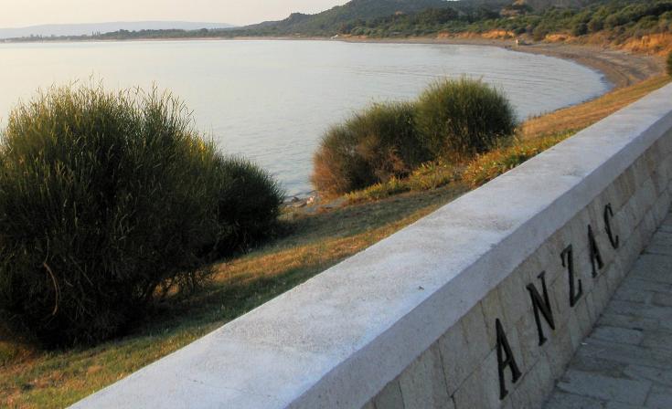 Gallipoli with ANZAC sign